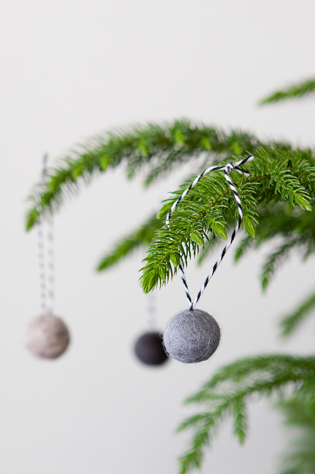felt ball ornaments christmas ornaments