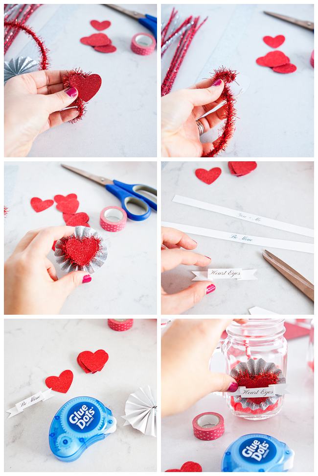 DIY Valentines, Jar Valentines, Valentine Candy Valentine Tutorial
