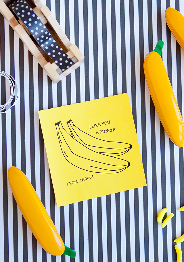 Armelle Blog Banana Valentines Free Valentines Free Printable Non-candy Valentines