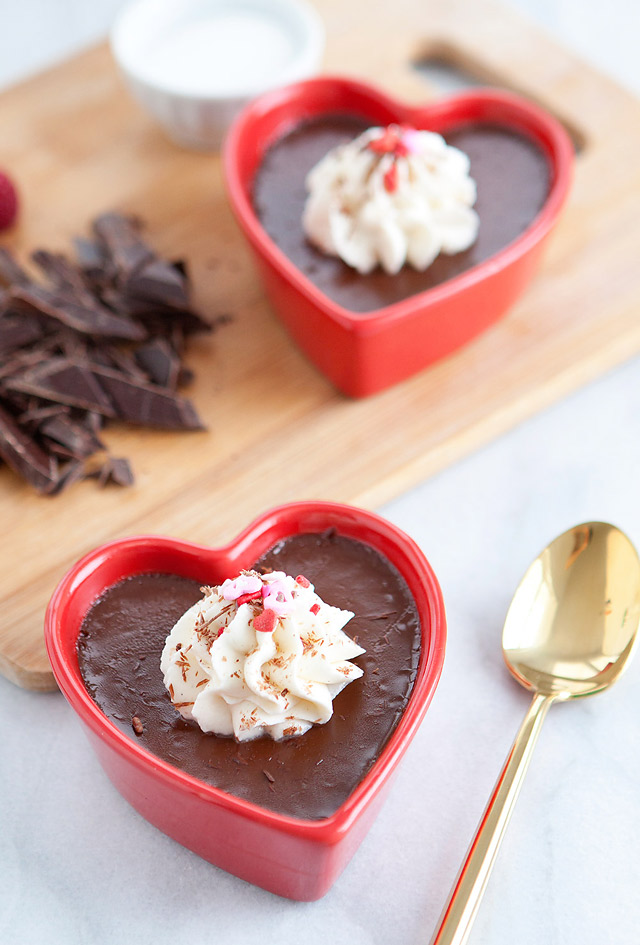 Lindt Chocolates Pot de Crème Valentine's Day Dessert Recipe via Armelle Blog