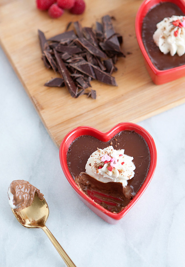 Lindt Chocolates Pot de Crème Valentine's Day Dessert Recipe via Armelle Blog