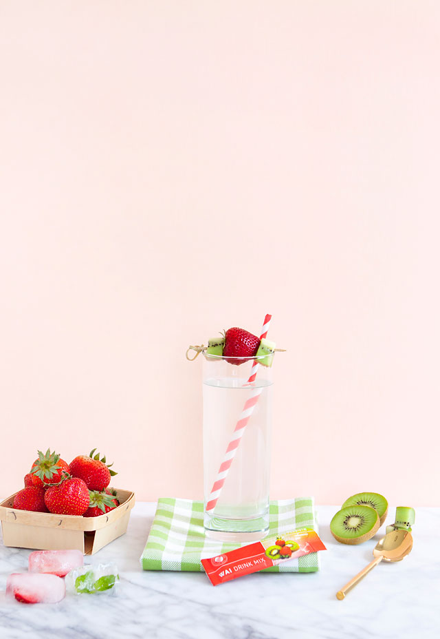 Strawberry Kiwi Probiotic Fiber Healthy Drink Mix
